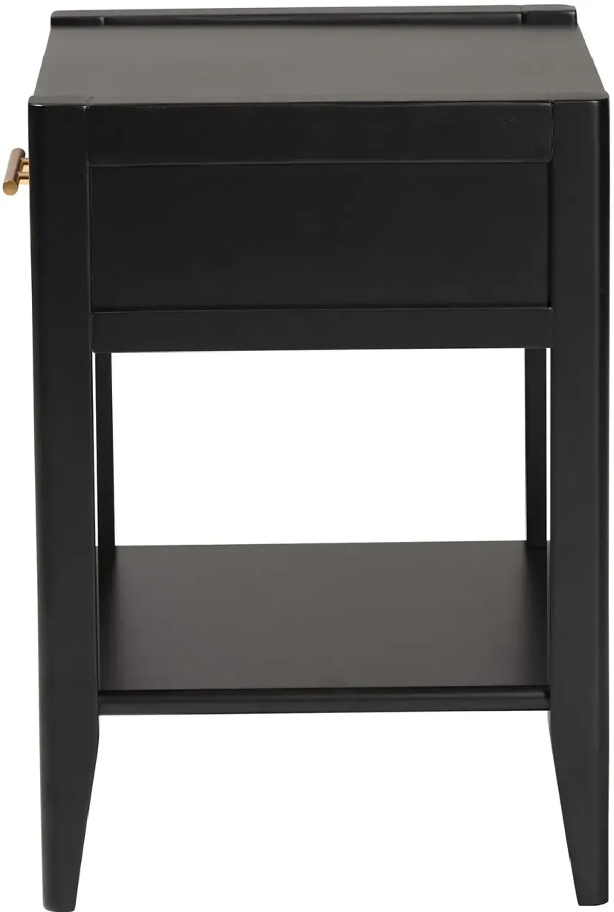 Primrose Black Mid-Century Nightstand