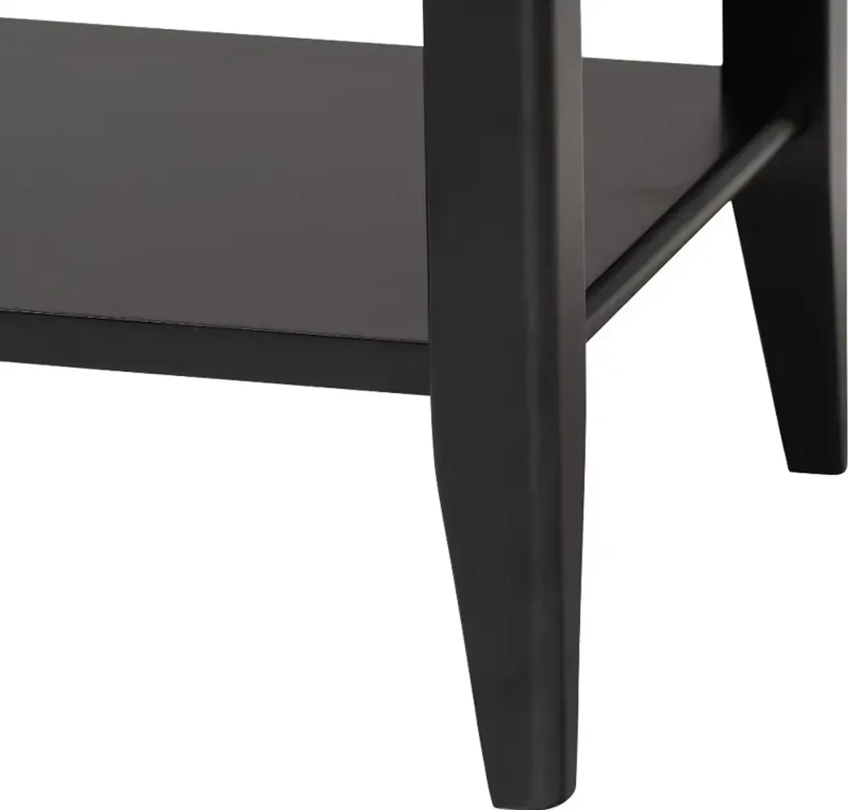 Primrose Black Mid-Century Nightstand