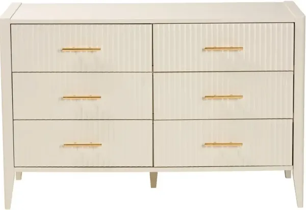 Primrose Ivory Mid-Century Dresser