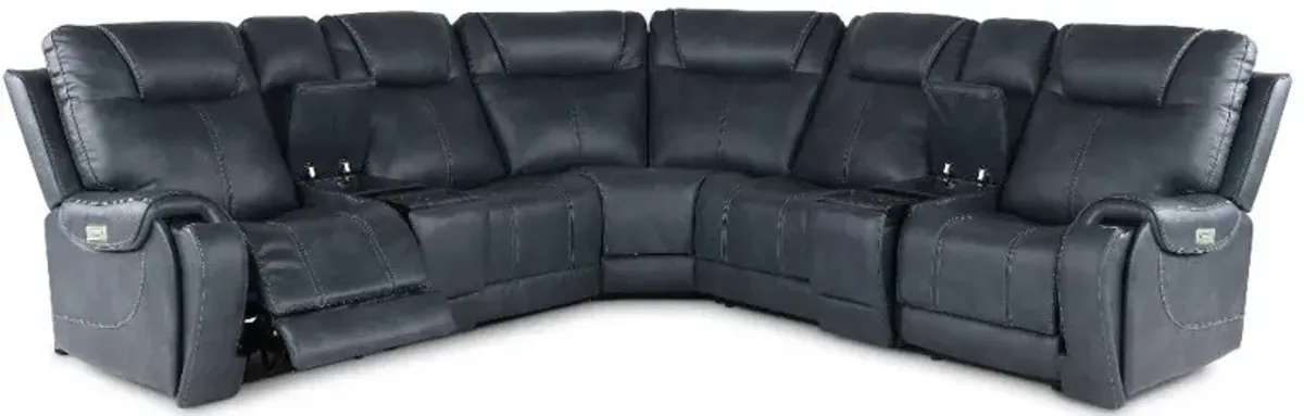 Conway Slate Gray 7 Piece Power Reclining Sectional