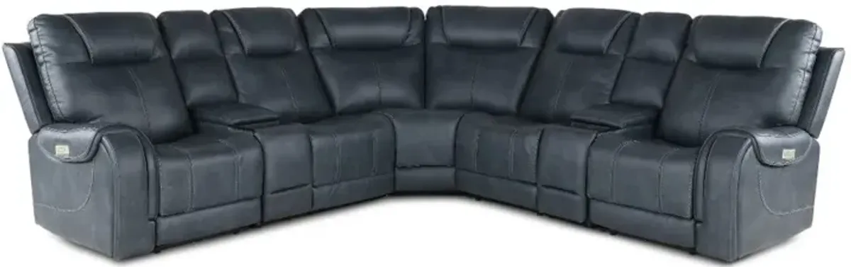 Conway Slate Gray 7 Piece Power Reclining Sectional