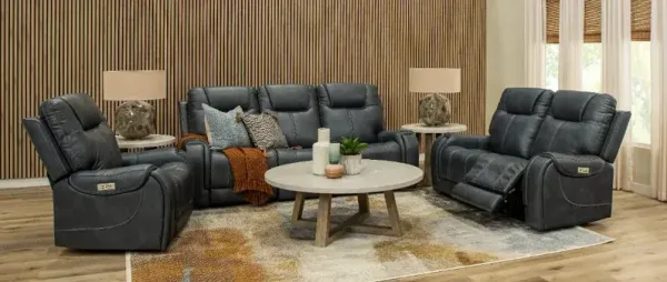 Conway Slate Gray Triple Reclining Sofa