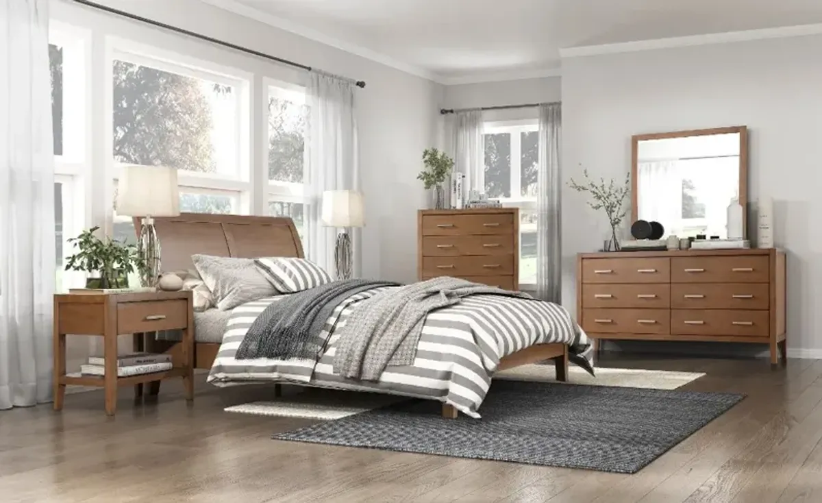 Everest Brown Queen Platform Bed