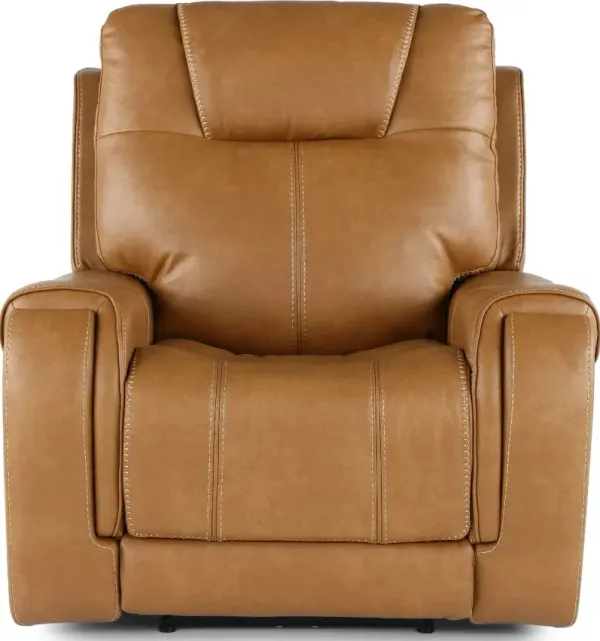 Conway Saddle Brown Power Recliner