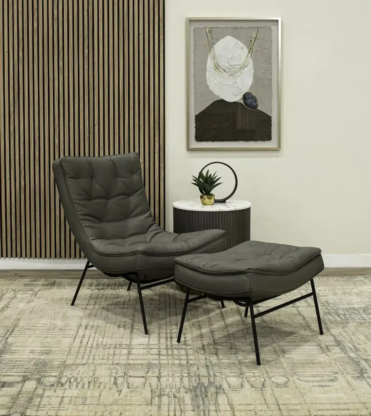 Zen Miami Dolphin Gray Accent Chair