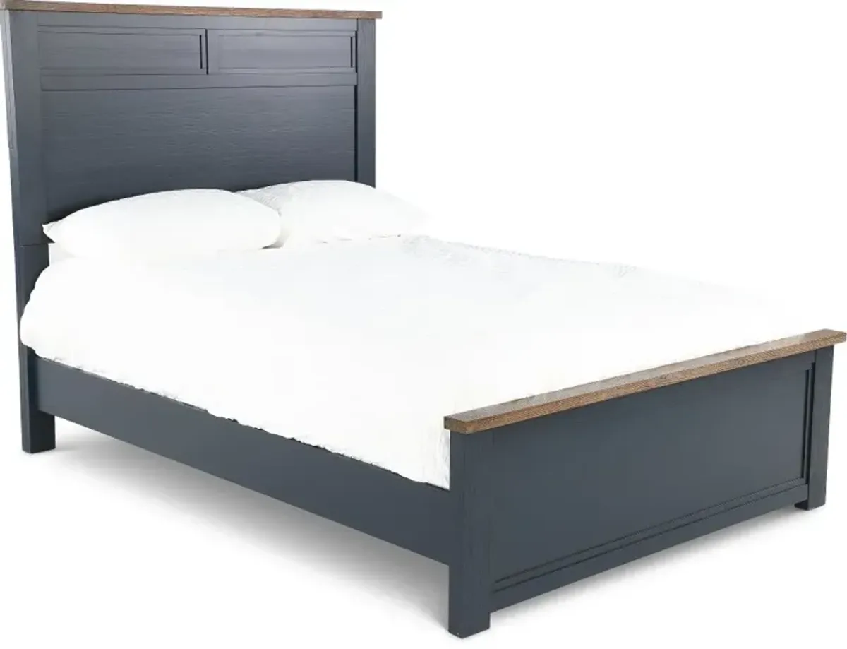 Parker Blue and Brown Full Bed