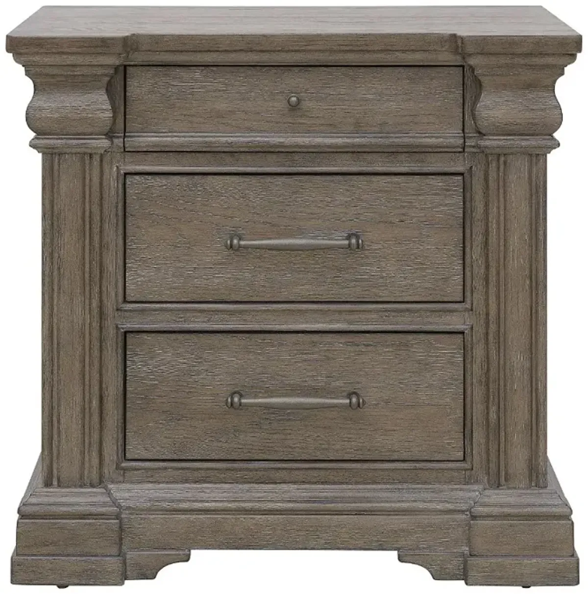 Madison Ridge Natural Bark Brown Nightstand