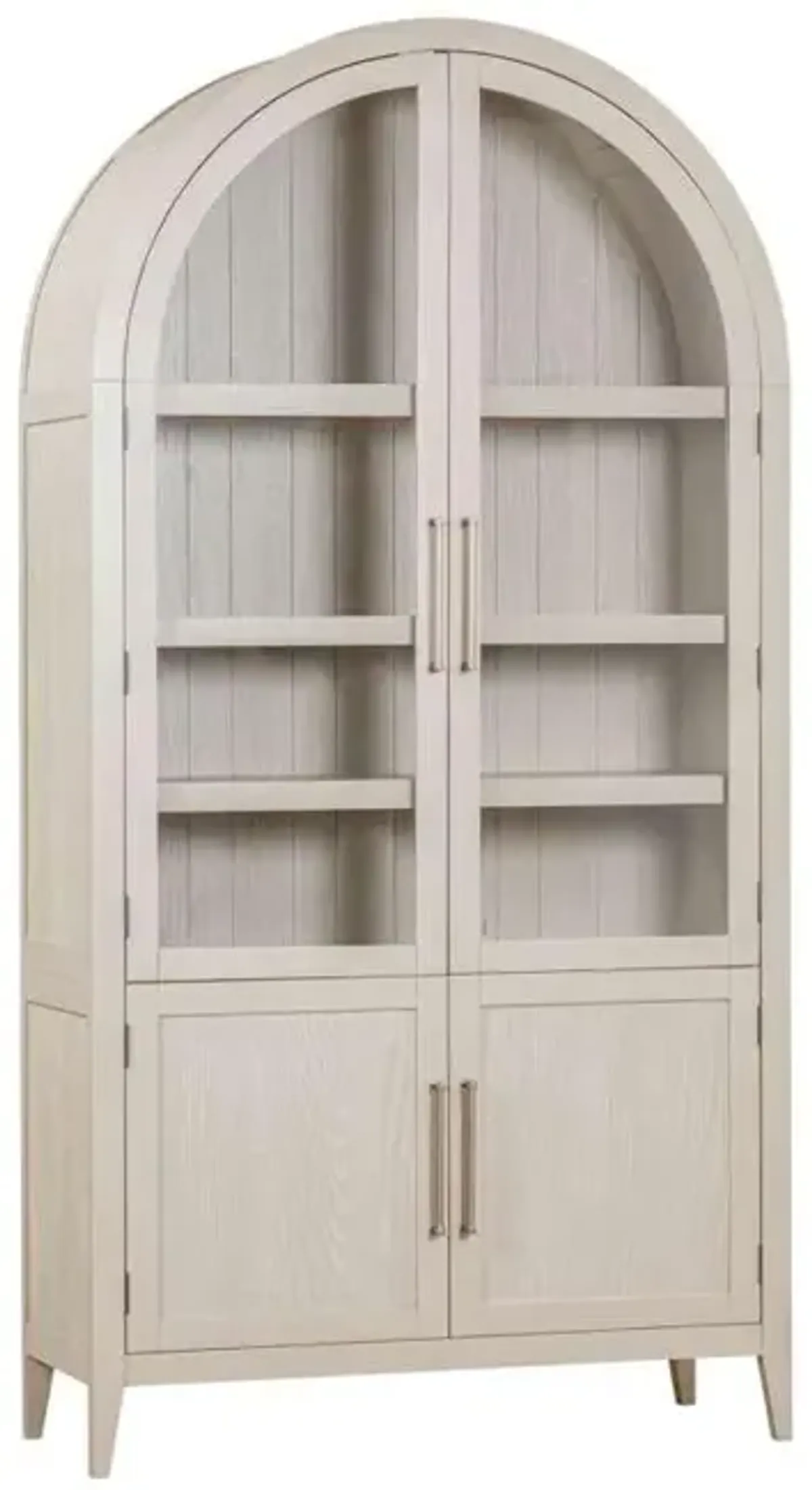 Flynn Light Gray Arched Cabinet