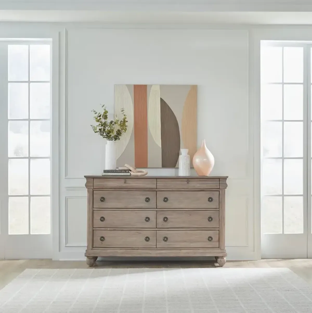 Traditions Saddle Tan Dresser