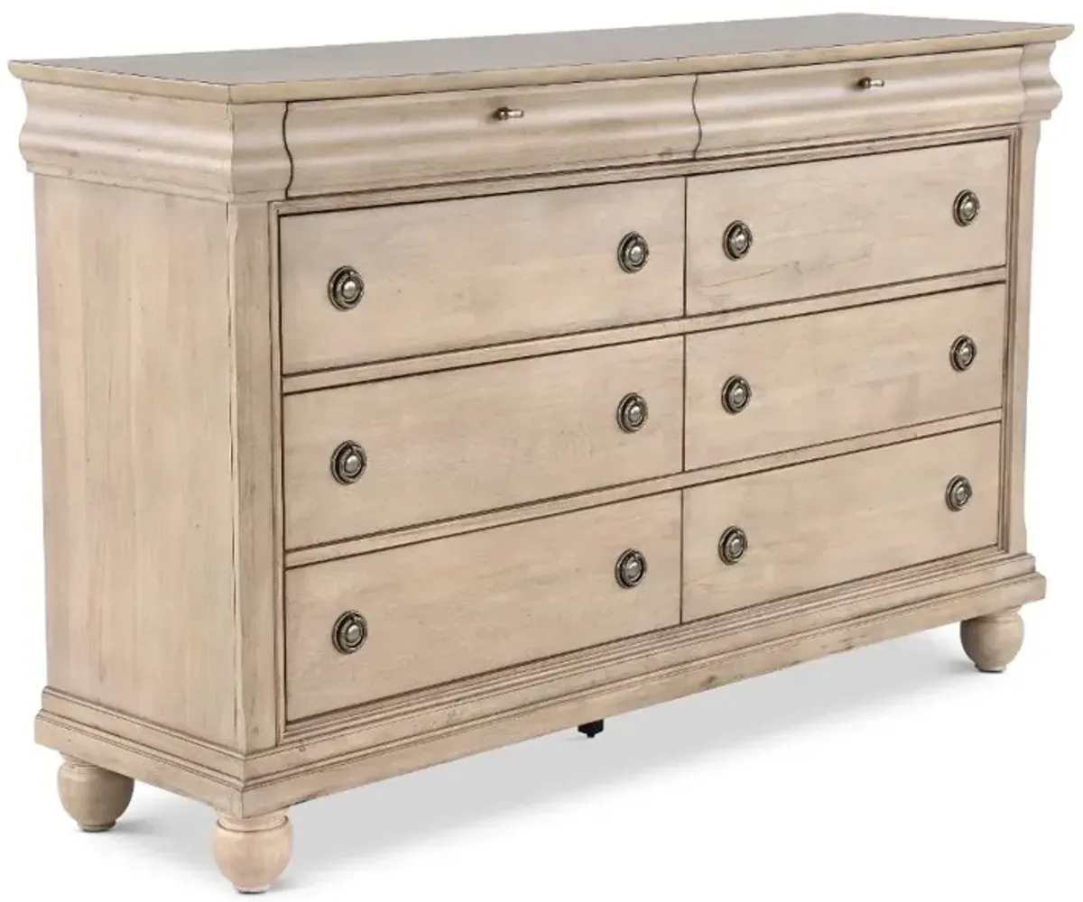 Traditions Saddle Tan Dresser