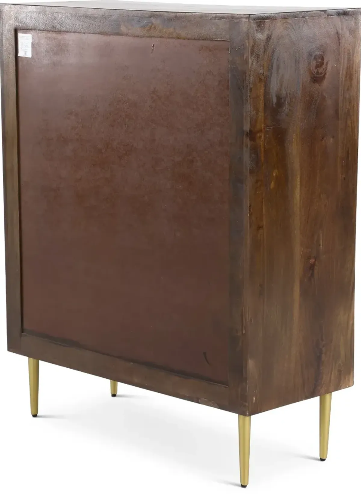 50" Brown Mango Wood 2 Door Cabinet