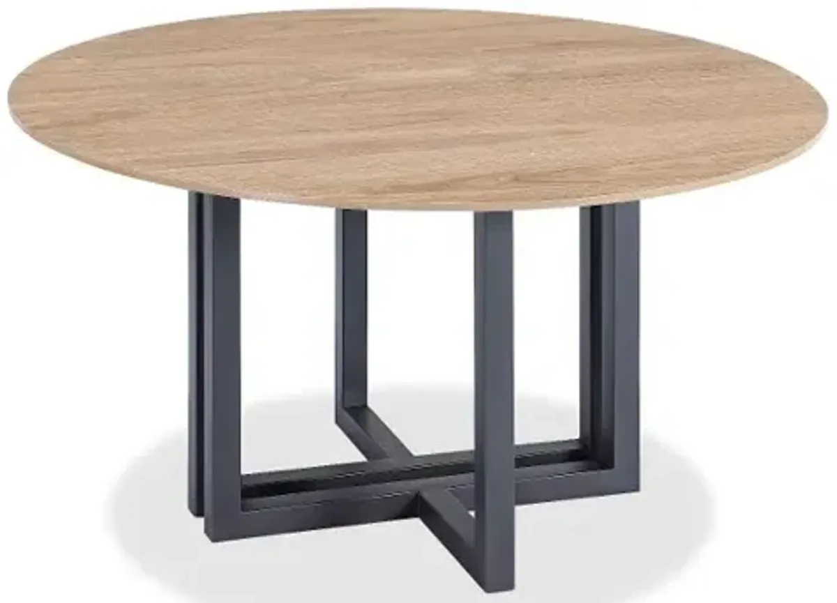 Cade Washed Oak Dining Table