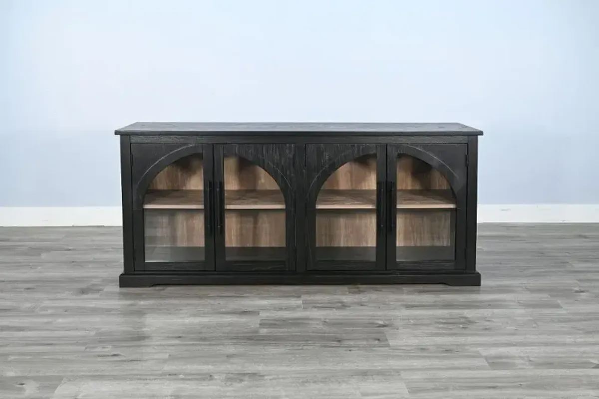 Elena Black and Oak Dining Server