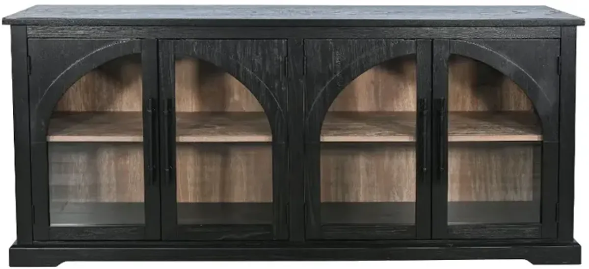 Elena Black and Oak Dining Server