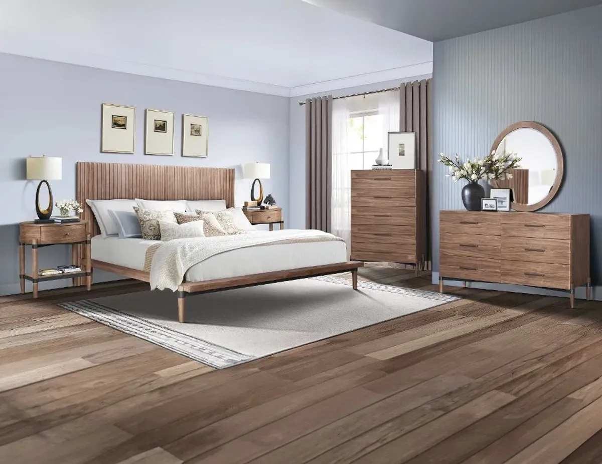 Tranquility Walnut Brown Nightstand