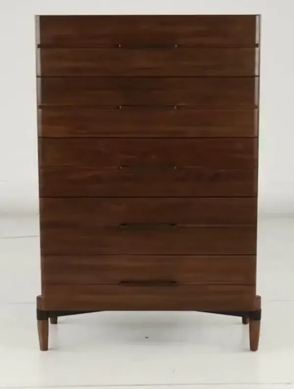 Tranquility Walnut Brown Chest of Drawers