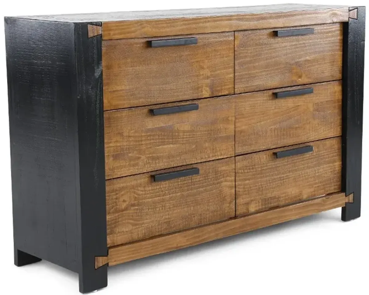 Pacifico Caramel and Black Dresser