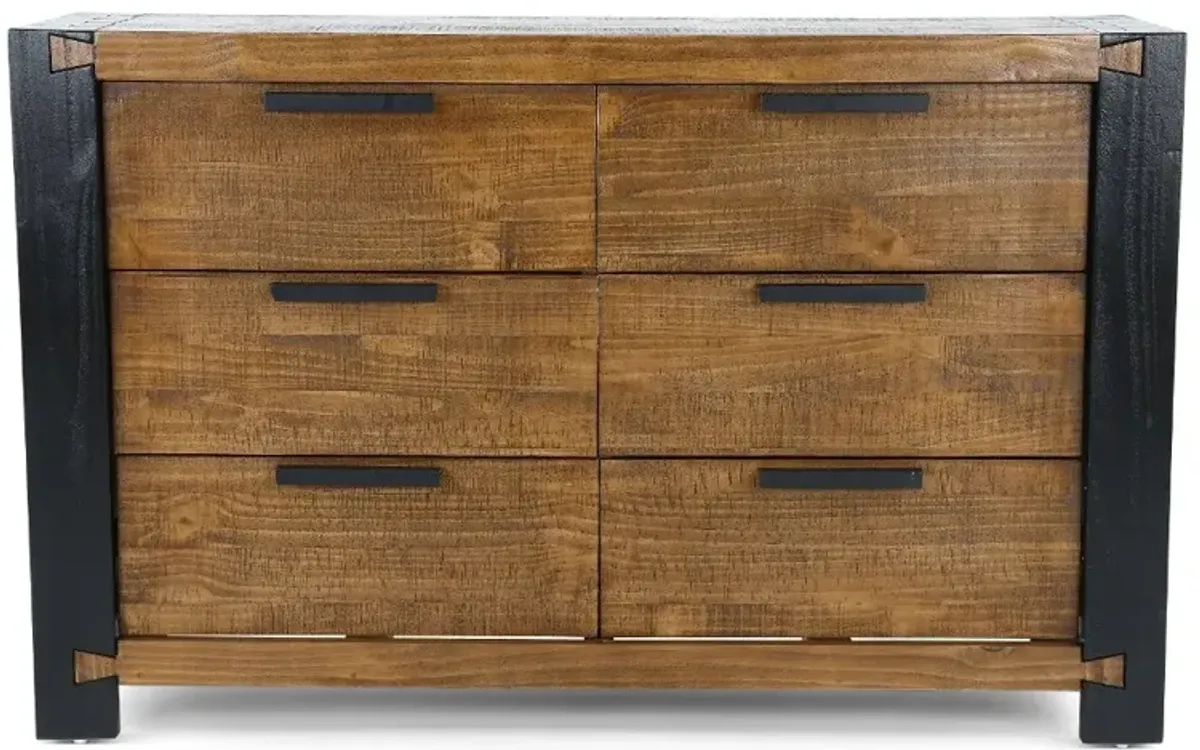 Pacifico Caramel and Black Dresser
