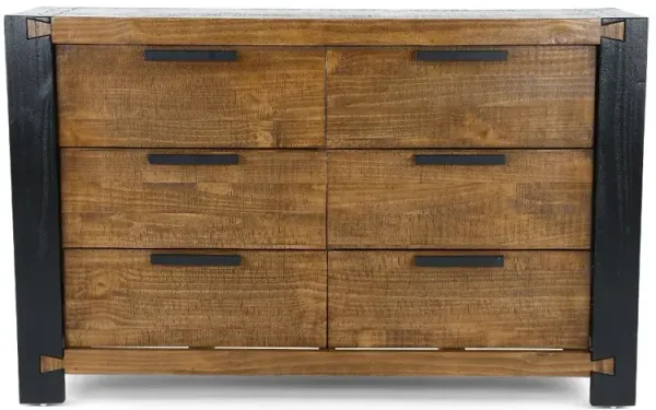 Pacifico Caramel and Black Dresser