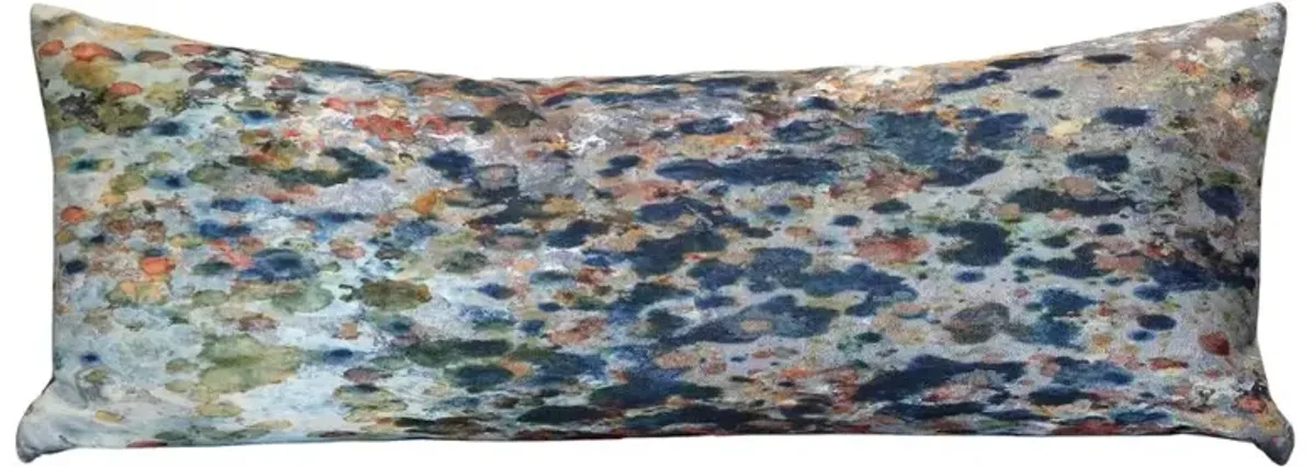 Norman Wyatt Blue Down Lumbar Pillow