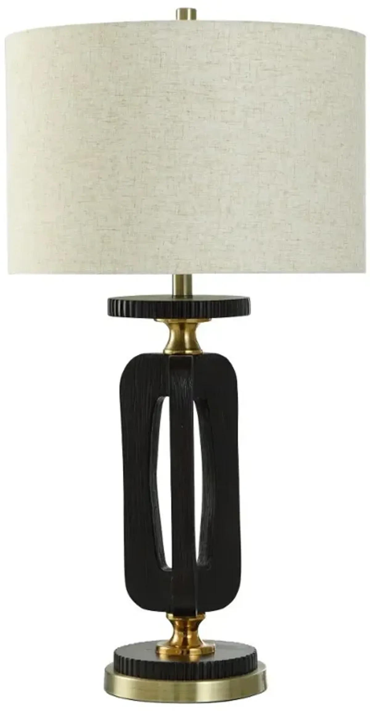 32" Optical Black Table Lamp