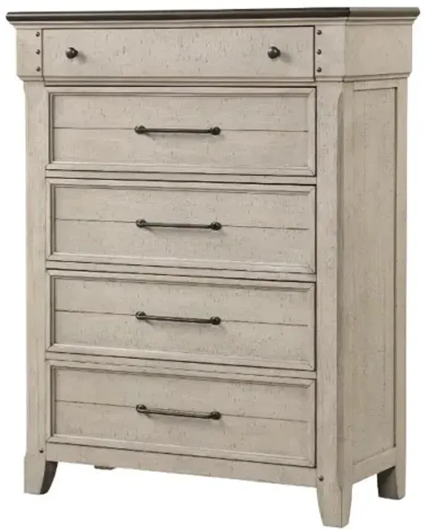 Waterbury Light Gray Chest of Drawers
