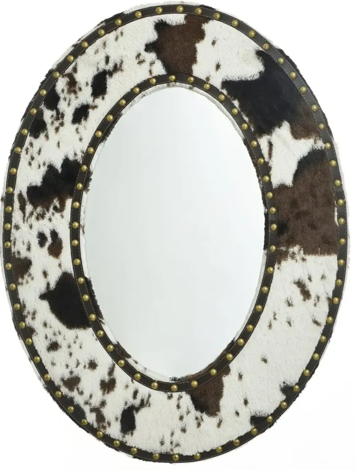 Faux Cowhide Wall Mirror