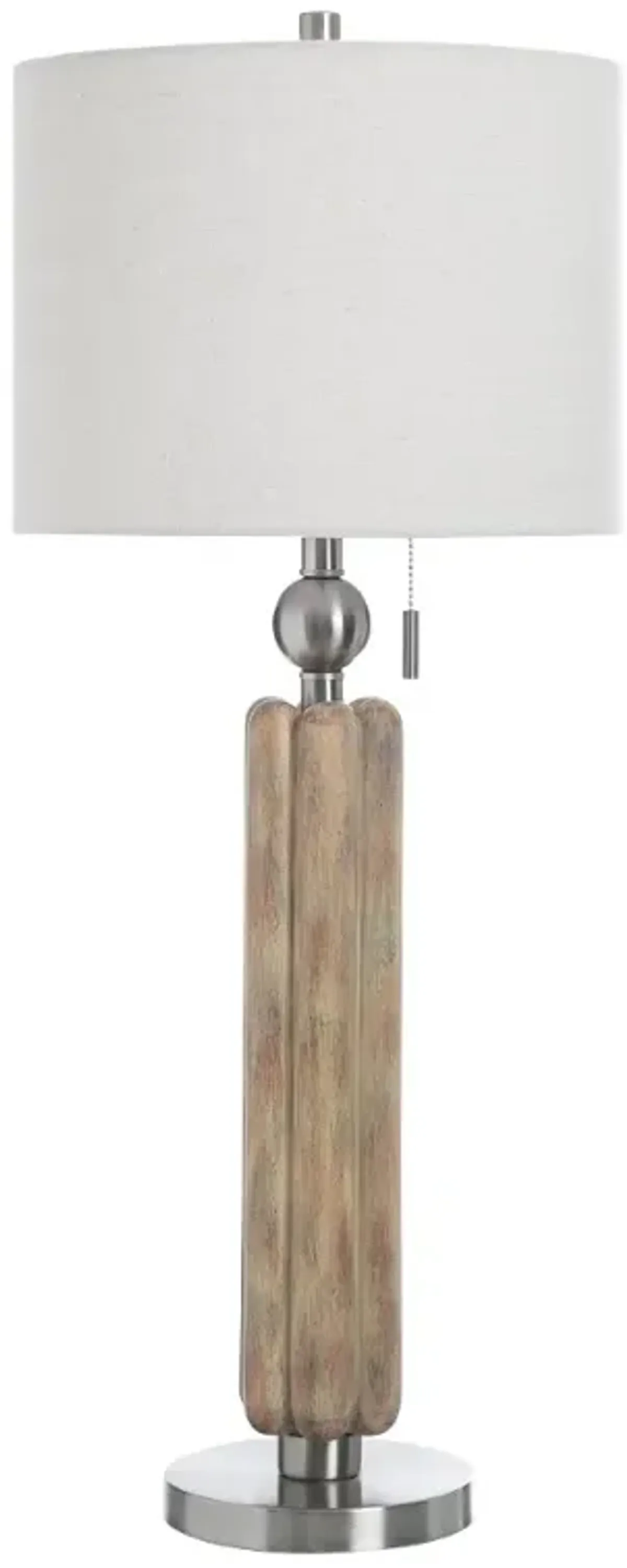 35" Chadron Silver Table Lamp