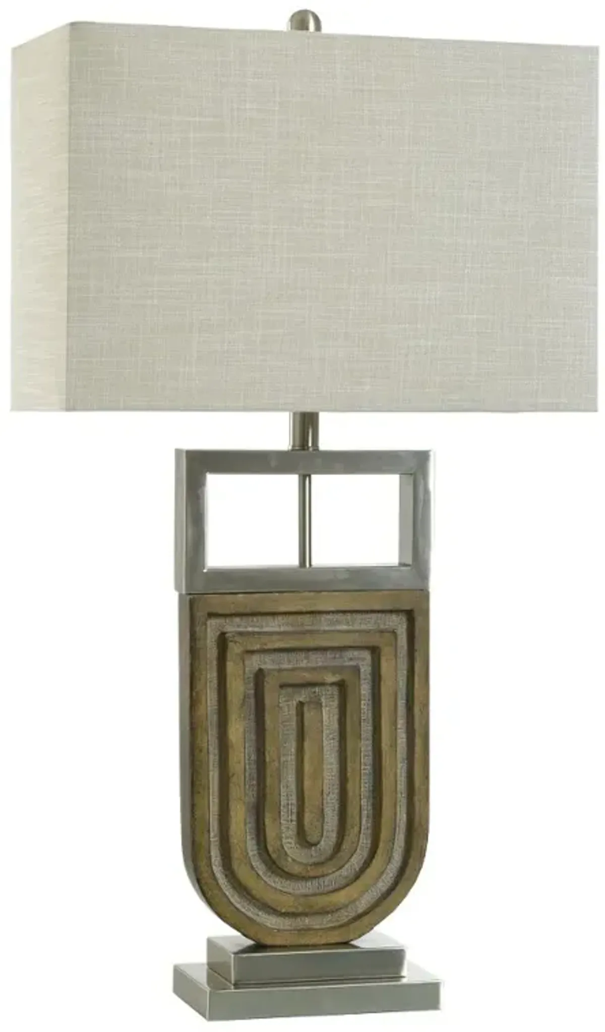 33" Silver Oak Table Lamp