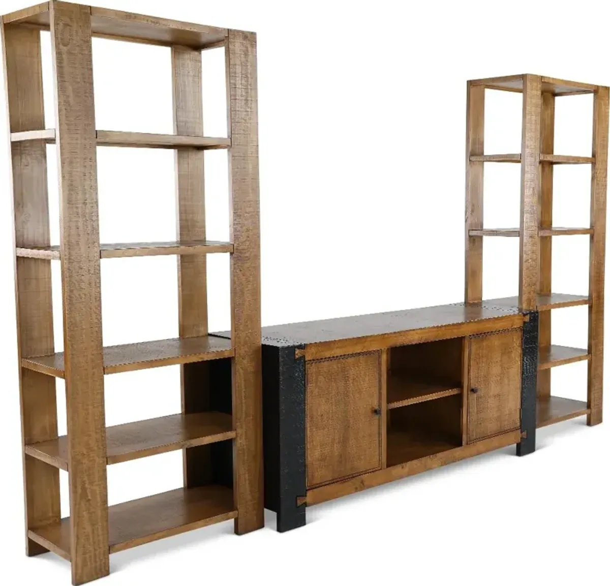 Pacifico Black and Brown Entertainment Center