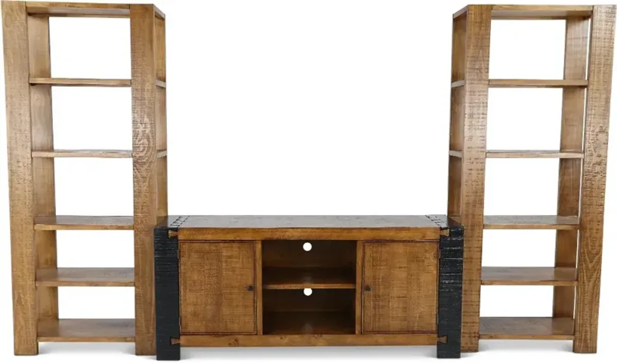Pacifico Black and Brown Entertainment Center