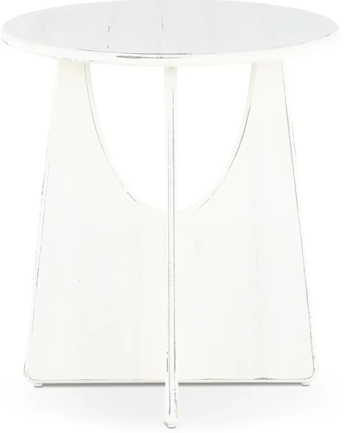 Marabella White End Table