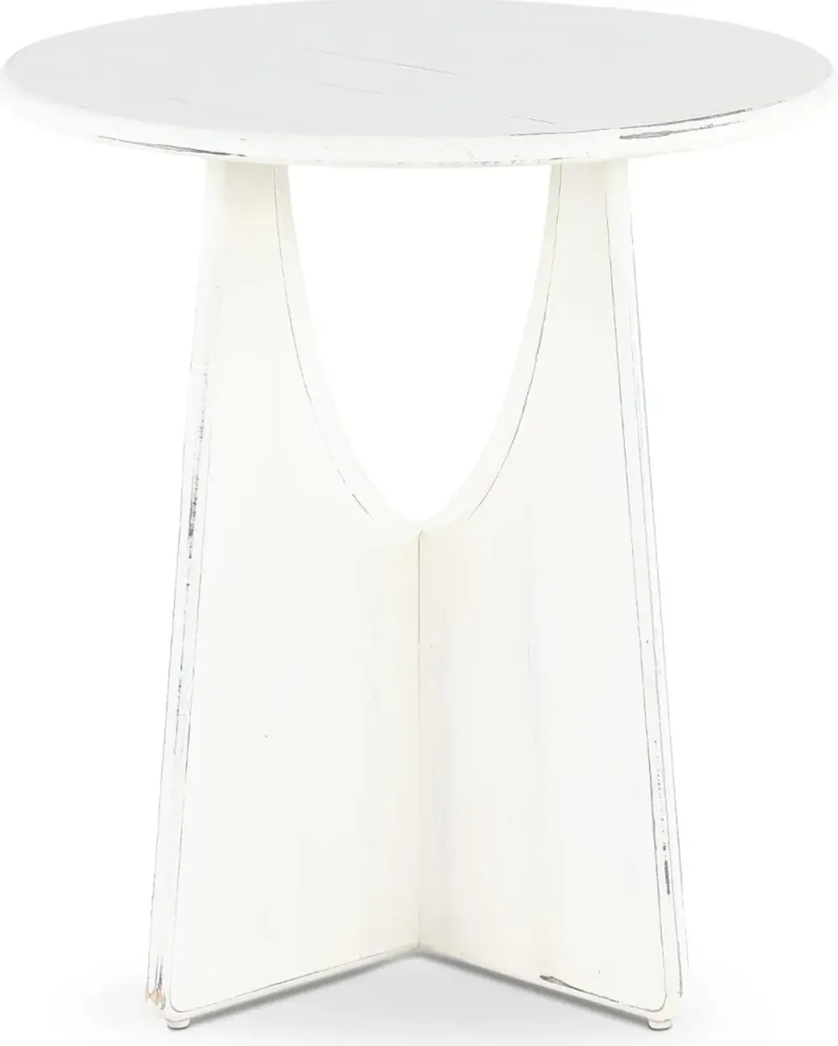 Marabella White End Table