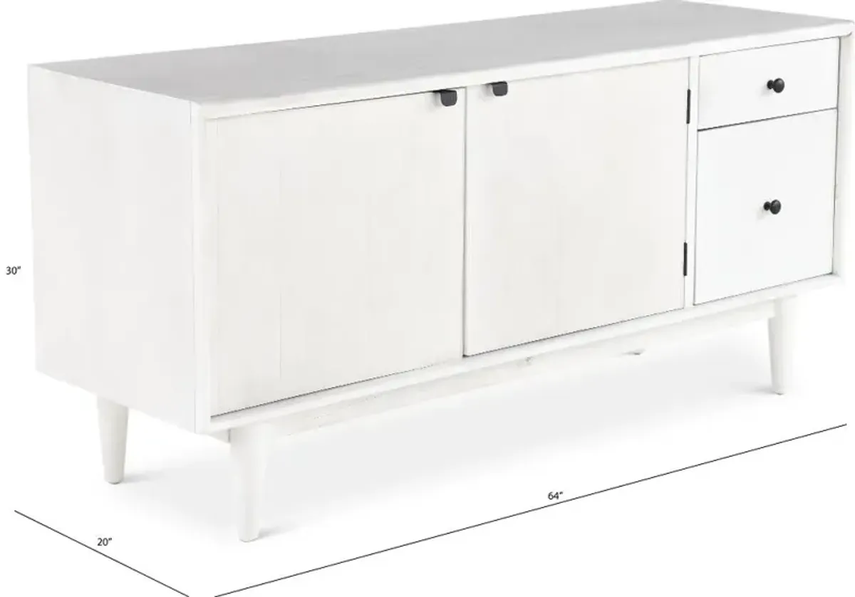 Marabella Peg White TV Stand