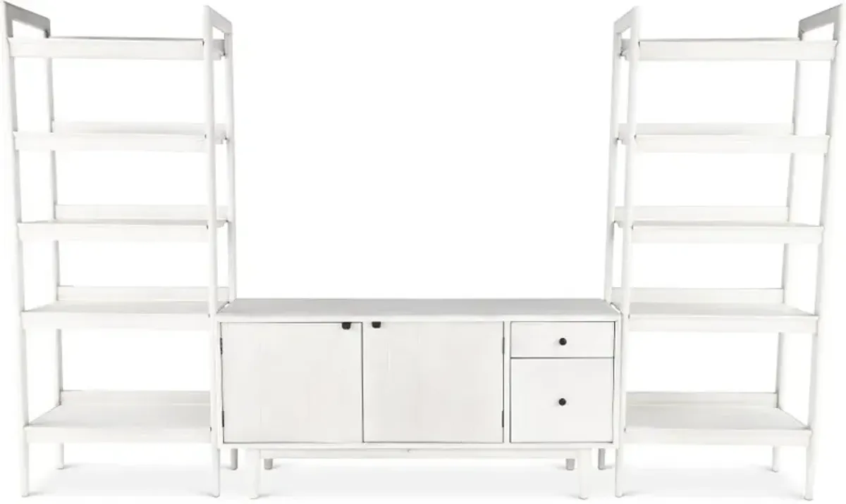 Marabella Peg White Entertainment Center