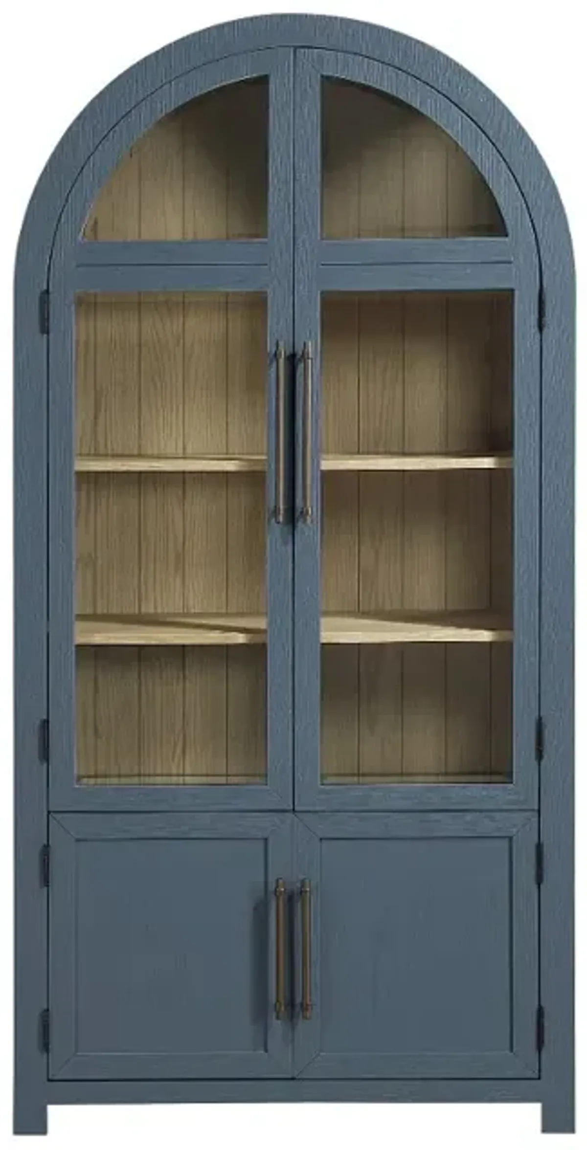 Magnolia Blue and Natural Curio Cabinet