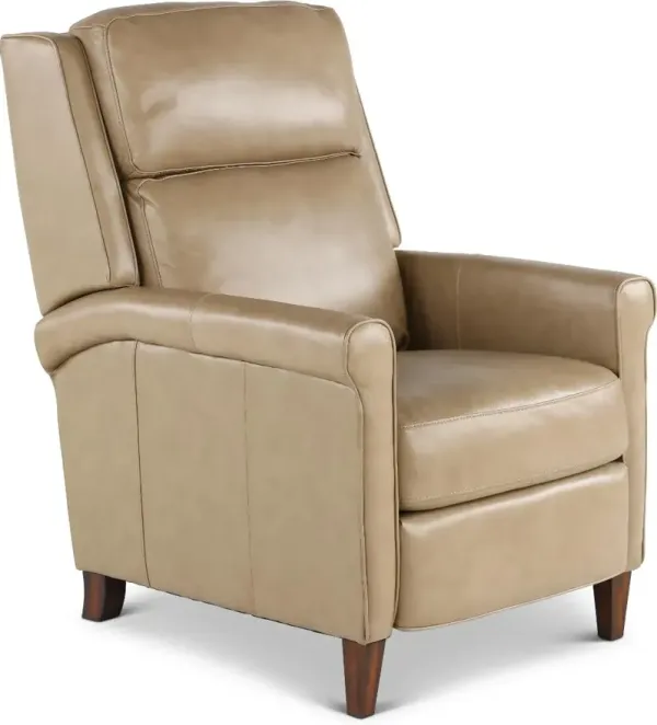 Northfield Cream Pushback High-Leg Recliner