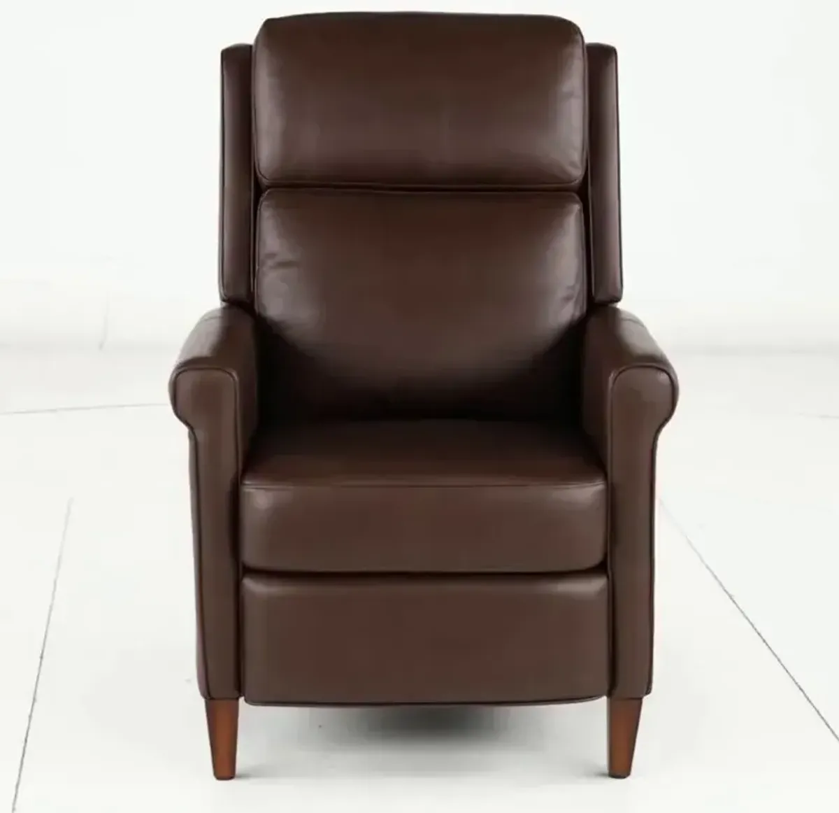 Northfield Walnut Brown Pushback High-Leg Recliner