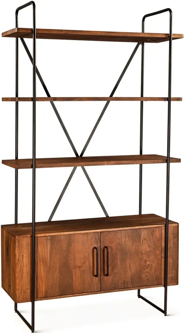 Verbania Brown Bookcase