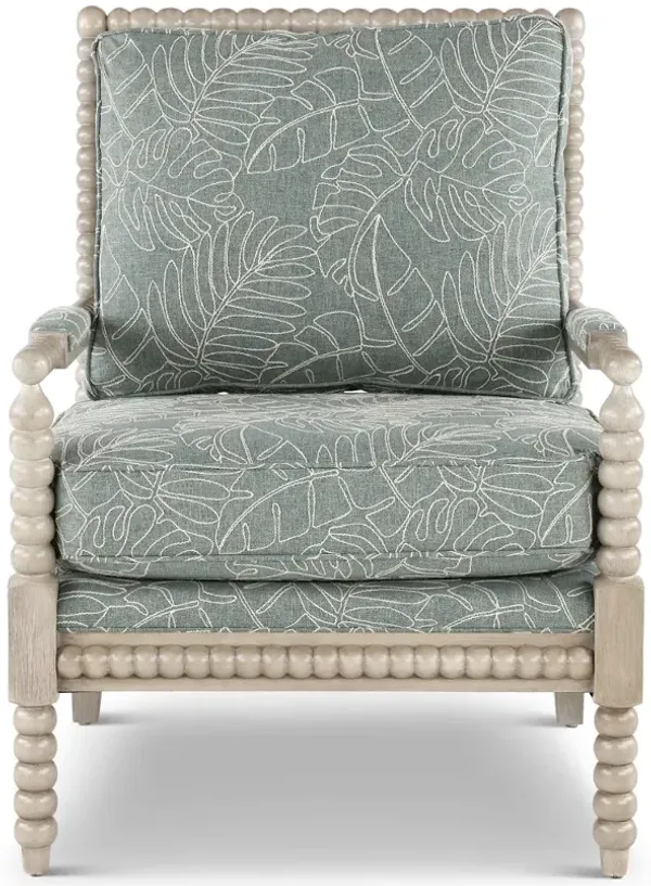 Hanford Light Brown and Blue Chair