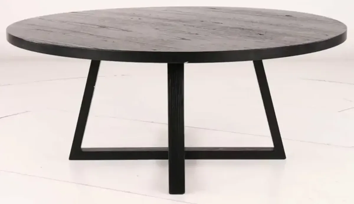 Eclipse Umbra Black 72" Round Dining Table