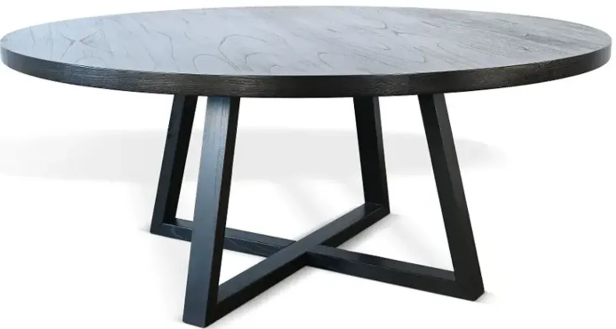 Eclipse Umbra Black 72" Round Dining Table