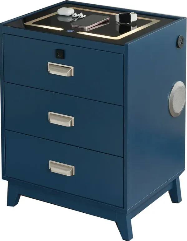 Rio Blue Smart Nightstand
