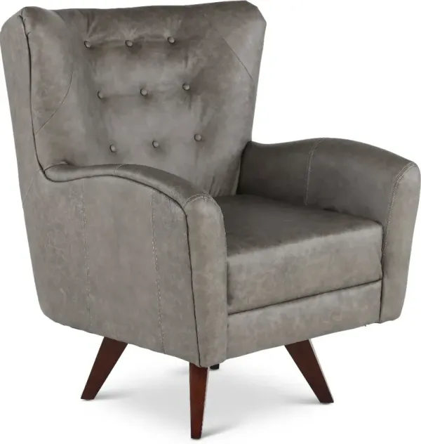 Harlow Gray Decoy Swivel Chair
