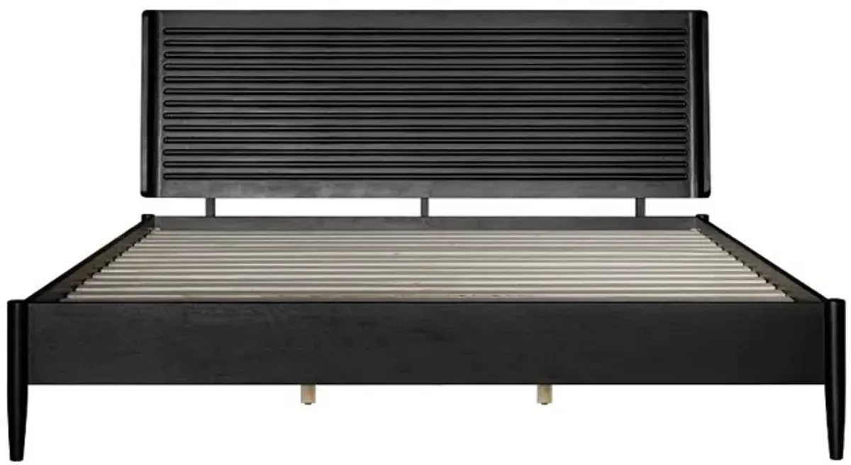 Casal Black King Platform Bed