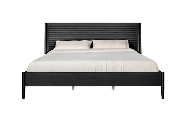 Casal Black King Platform Bed
