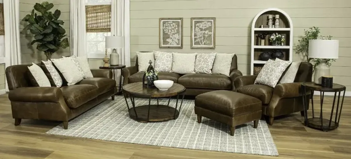 Rigby Brown Leather Sofa