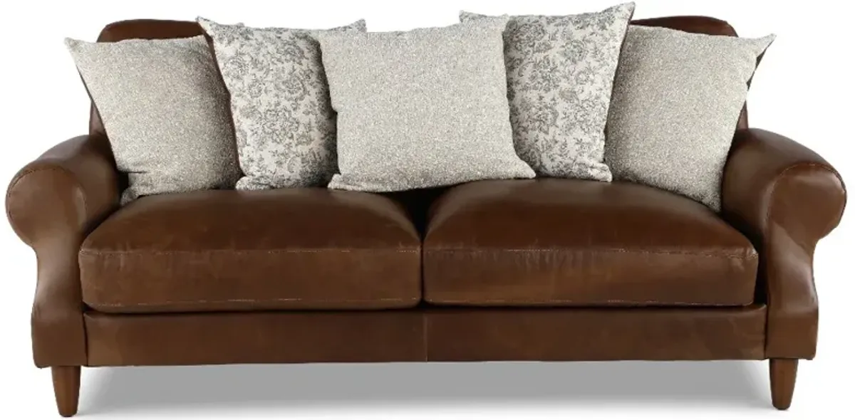 Rigby Brown Leather Sofa
