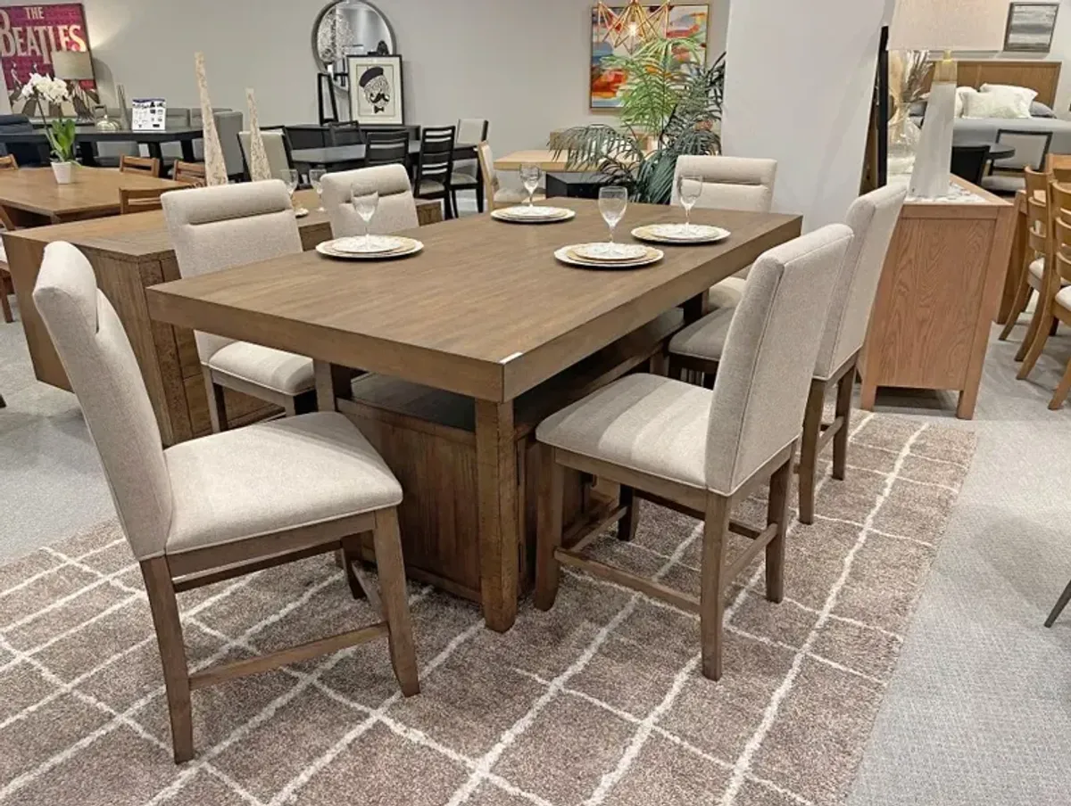 Garland Toffee Brown 5 Piece Counter Height Dining Set