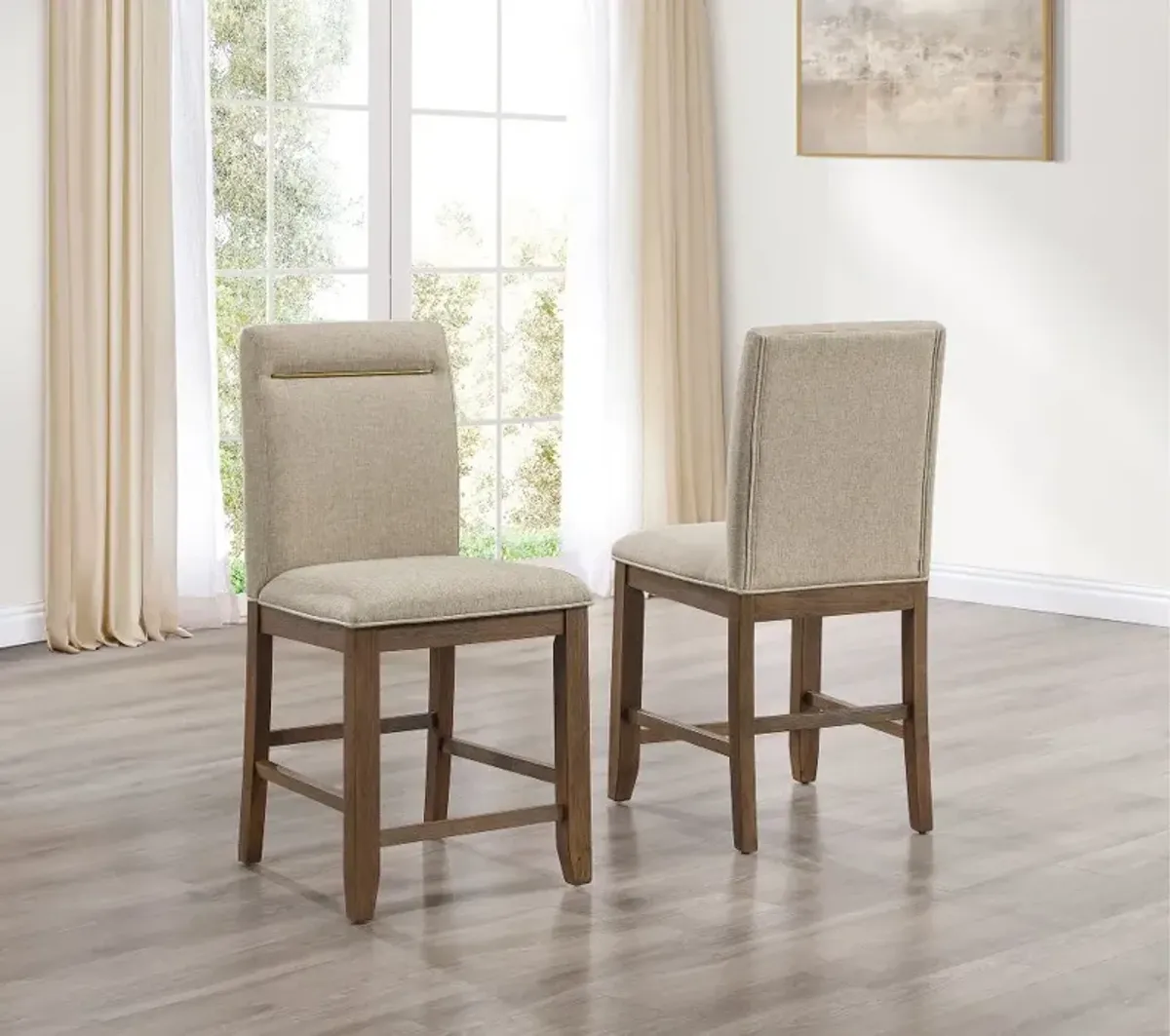 Garland Toffee Brown 5 Piece Counter Height Dining Set